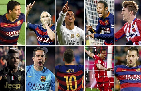 Marca: "Месси — игрок года, Роналду занял 8-е место" Мадридское издание Marca опубликовало свой рейтинг лучших футболистов по итогам 2015 года.
