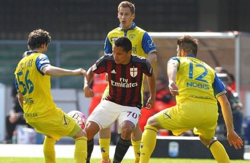 Серия А. Милан не сумел забить Кьево В очередной встрече 29-го тура итальянского чемпионата Милан разошелся миром с Кьево.