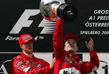 Алези: "Баррикелло вдохновил Шумахера" Бывший гонщик Формулы-1 убежден, что совершенно недурной пример, когда Рубенс всерьез претендовал на чемпионство,...
