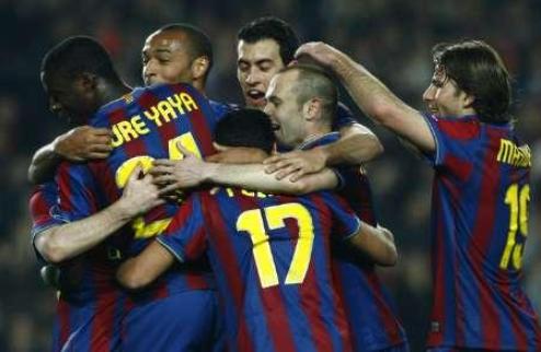 Лига чемпионов. Определены все четвертьфиналисты Барселона и Бордо дополнили восьмерку сильнейших клубов Европы. 